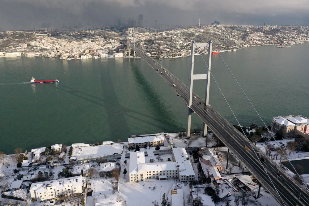 İstanbul'dan kartpostallık kar manzaraları - 16