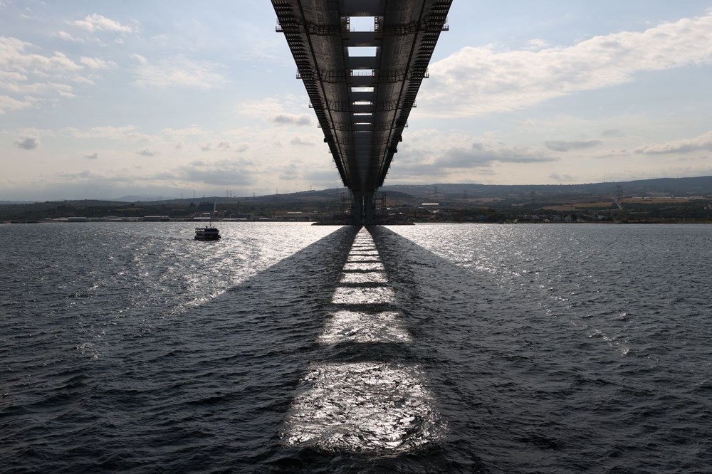 1915 Çanakkale Köprüsü 318 metre yükseklikten görüntülendi - 14