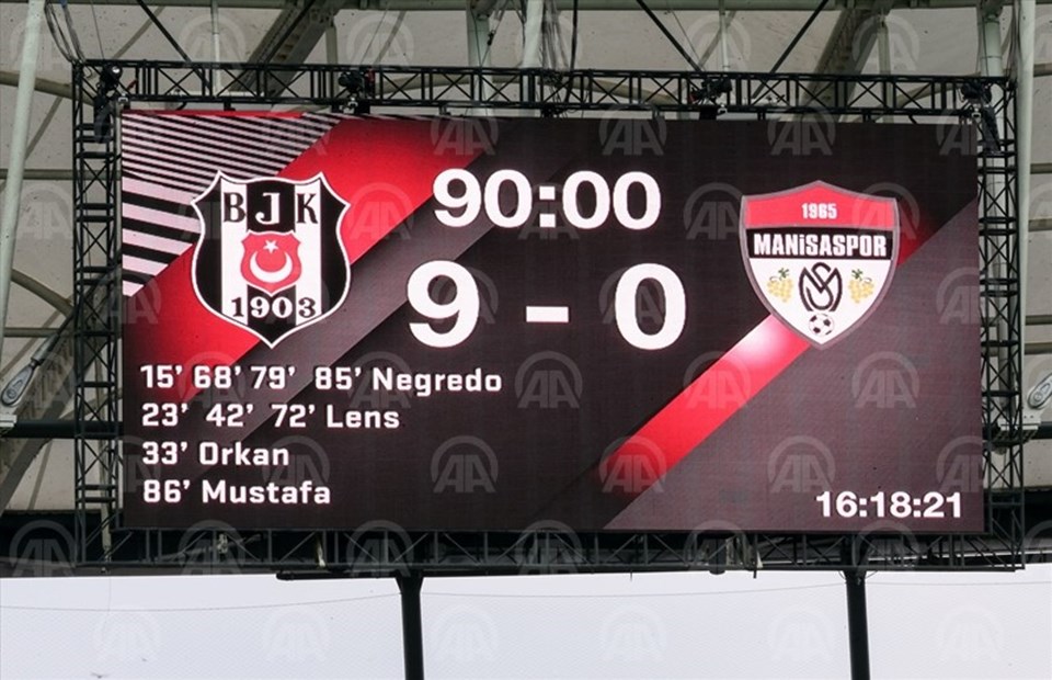 Beşiktaş, Manisaspor karşısında farklı kazandı - 1