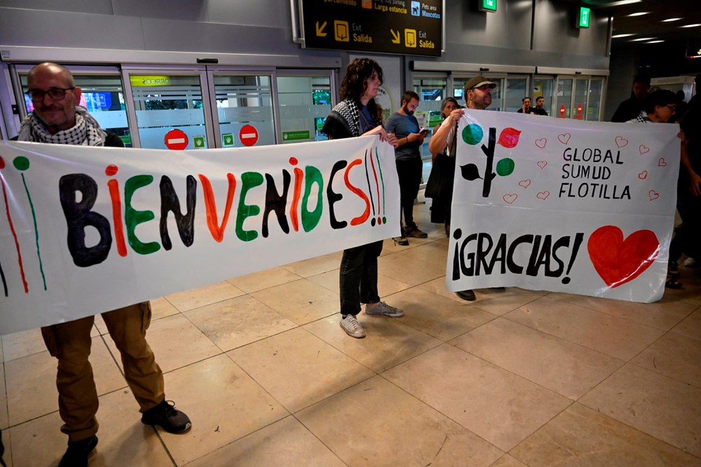 Sumud aktivistleri kahramanlar gibi karşılandı - 1