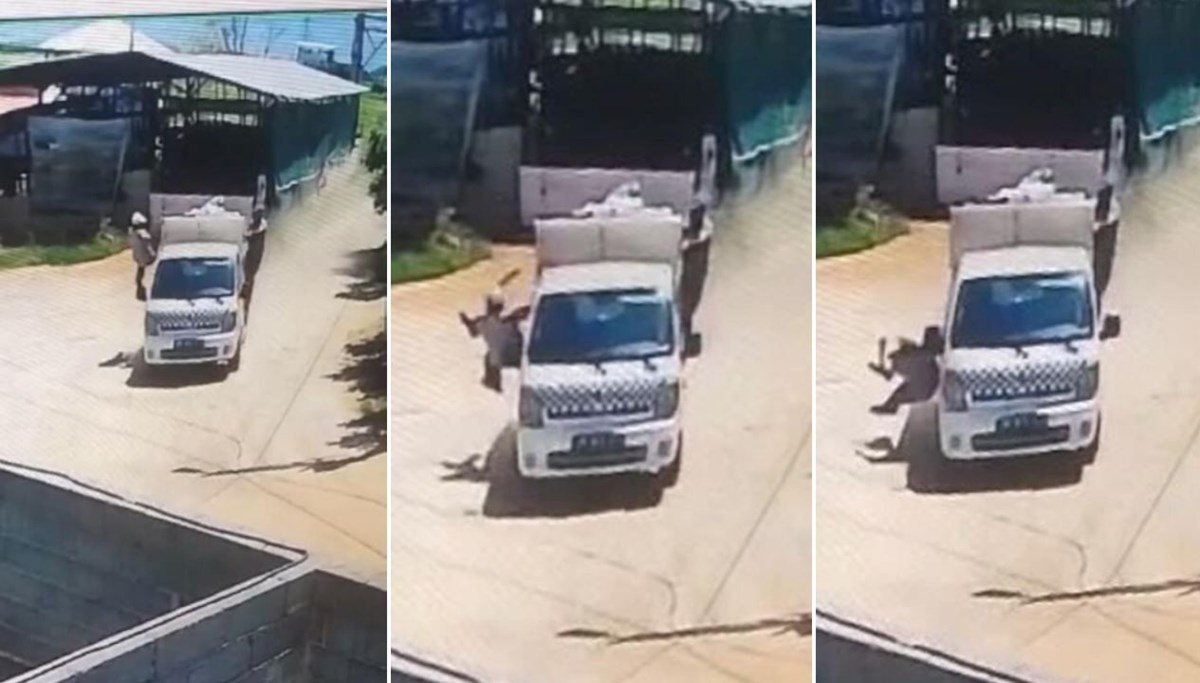 Çöp aracından düşen işçi yaralandı