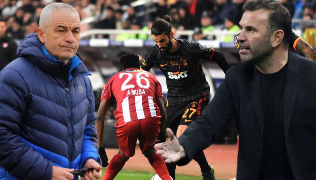 Sivasspor-Galatasaray maçındaki VAR kararı sonrası Rıza Çalımbay ve Okan Buruk'tan açıklama