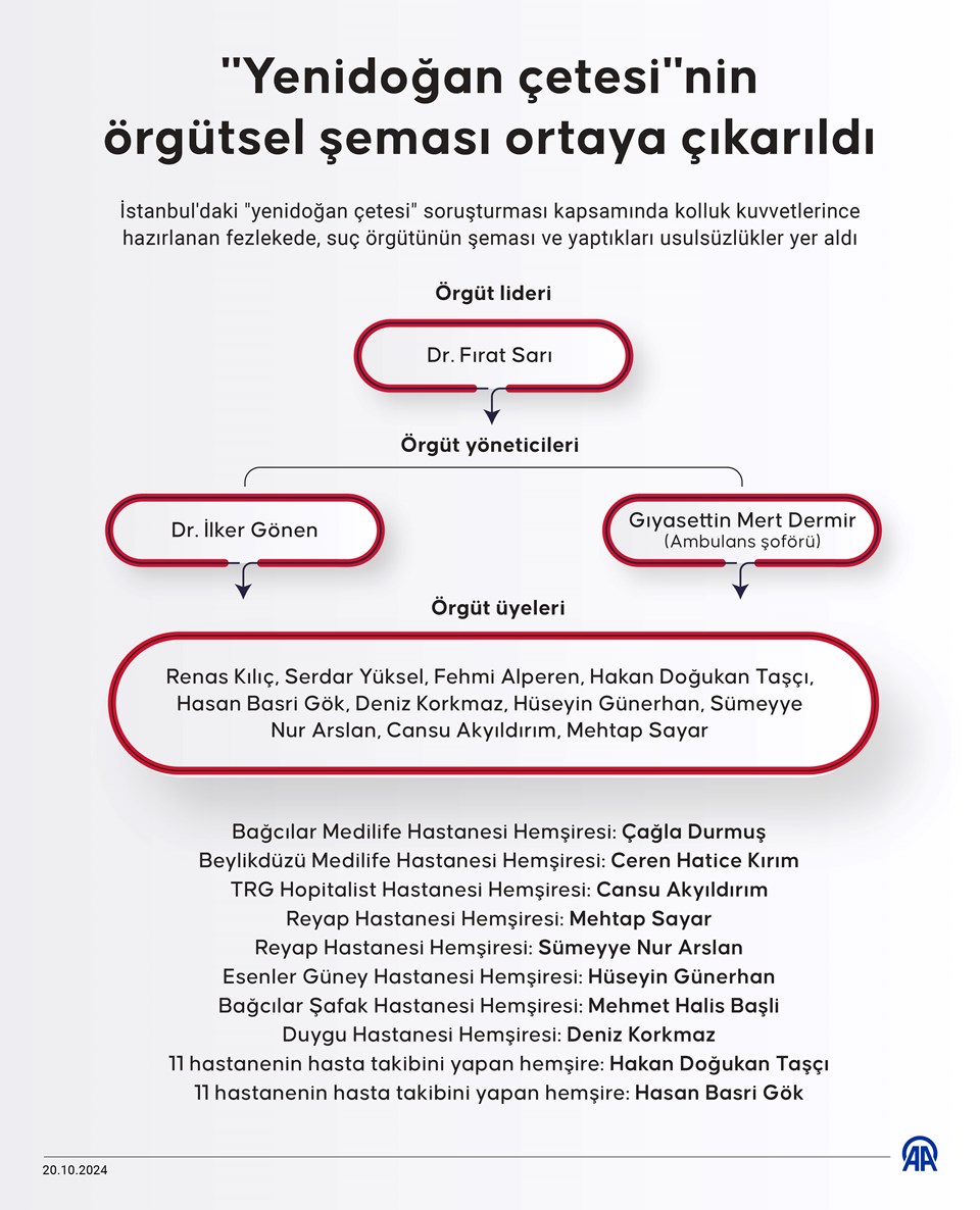 Yenidoğan bebek çetesinden kim, kimdir ? Çete nasıl çalıştı? Çetenin organizasyon şeması ortaya çıktı - 2