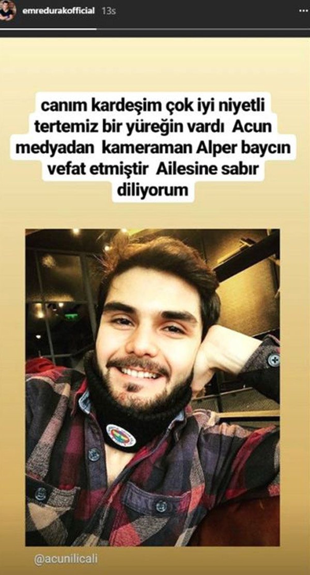 Alper Baycin In Vefati Sonrasi Survivor Yarismacilarindan Sosyal Medya Paylasimlari Magazin Haberleri Ntv