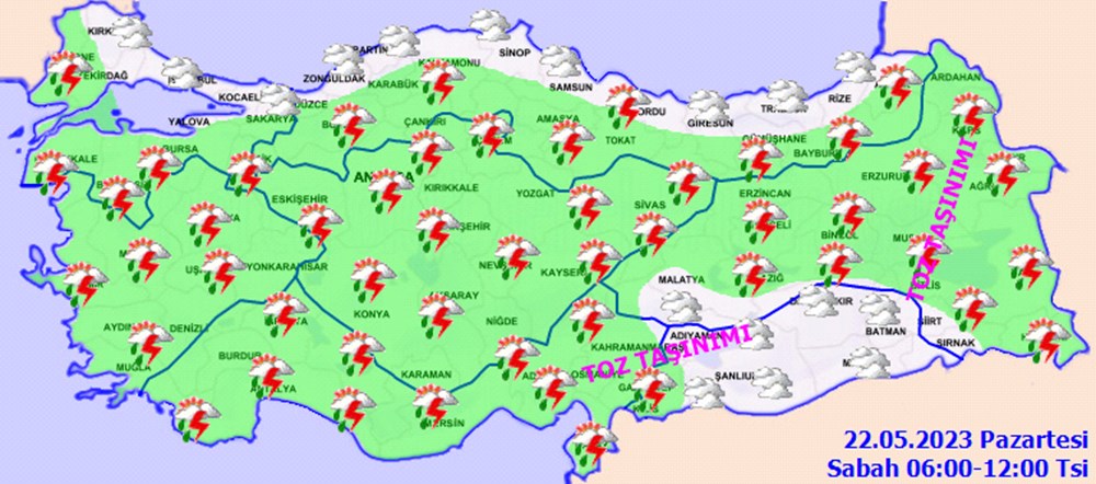 12 il için sağanak yağış uyarısı (Bugün hava nasıl olacak?) - 7