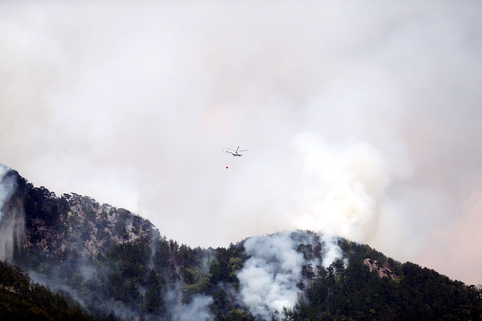 Alanya'da orman yangını - 1