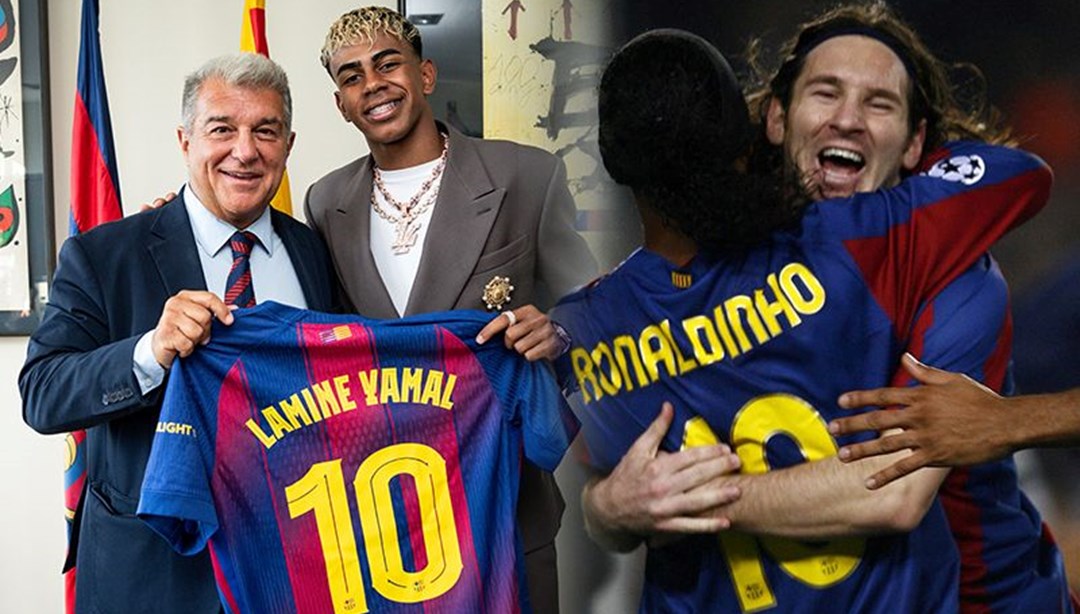 UlLJgaEcgkeiZoQoIewyXQ Barcelona'da 10'un hikayesi: Messi ve Ronaldo'nun ardından 18 yaşındaki Yamal'a verildi