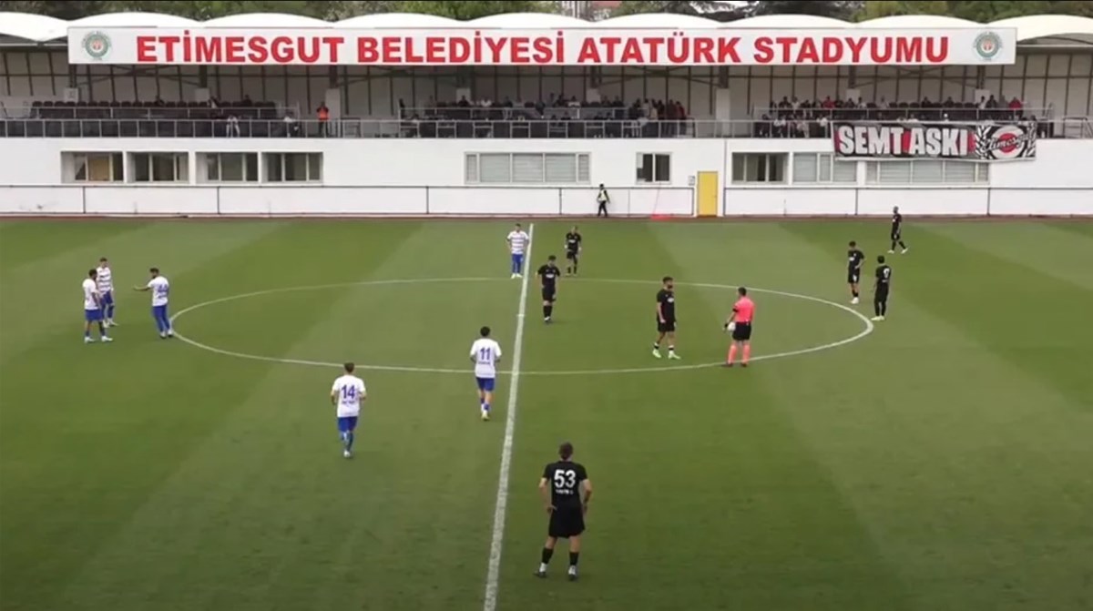 Ankaraspor-Nazilli Belediyespor maçından bir görüntü.