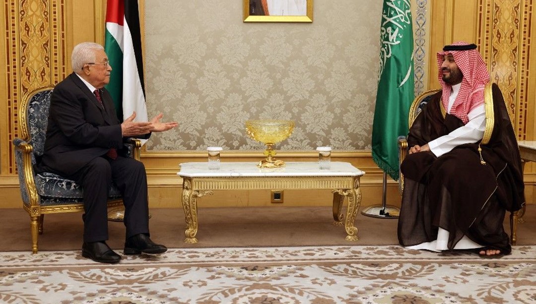 Filistin Devlet Başkanı, Suudi Arabistan Veliaht Prensi ile görüştü