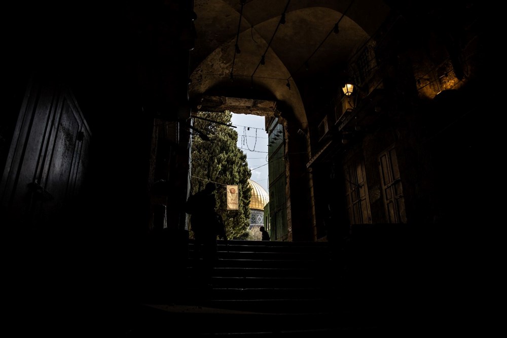 İsrail'den cuma namazı öncesi Mescid-i Aksa ve çevresinde yoğun güvenlik önlemleri - 11