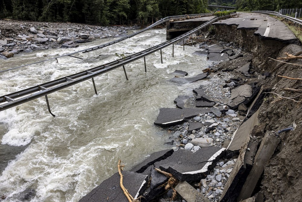 İsviçre'de sel: 1 kişi hayatını kaybetti - 6