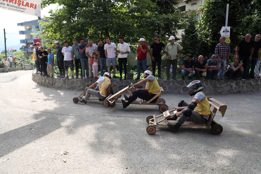 Rize'de tahta arabalar "Laz Ralli"de yarıştı - 4