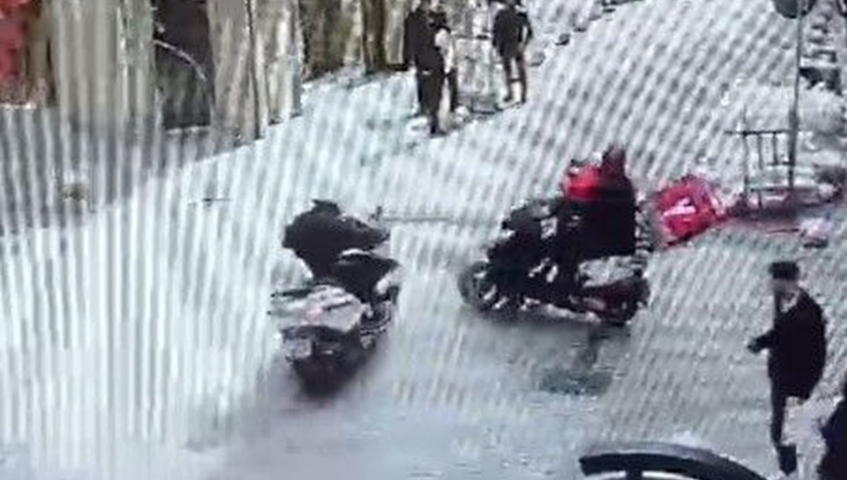 Şişli'de motosiklet kazası