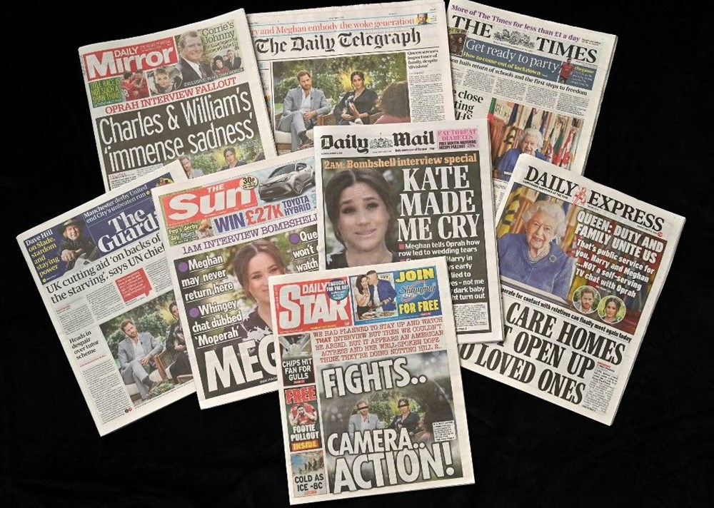 Prens Harry ve Meghan Markle'ın röportajının İngiliz basınına yansımaları - 2