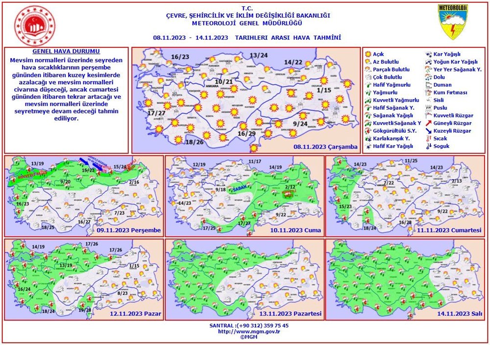 Meteoroloji'den hava tahmin raporu: Sıcaklık azalıyor, sağanak geliyor (Bugün hava nasıl olacak?) - 5