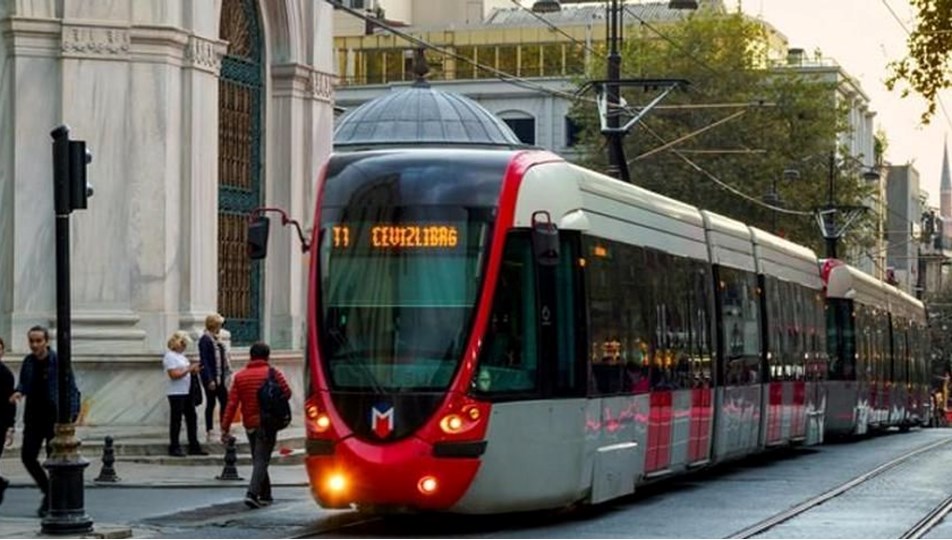 İstanbul'da tramvay hattında arıza