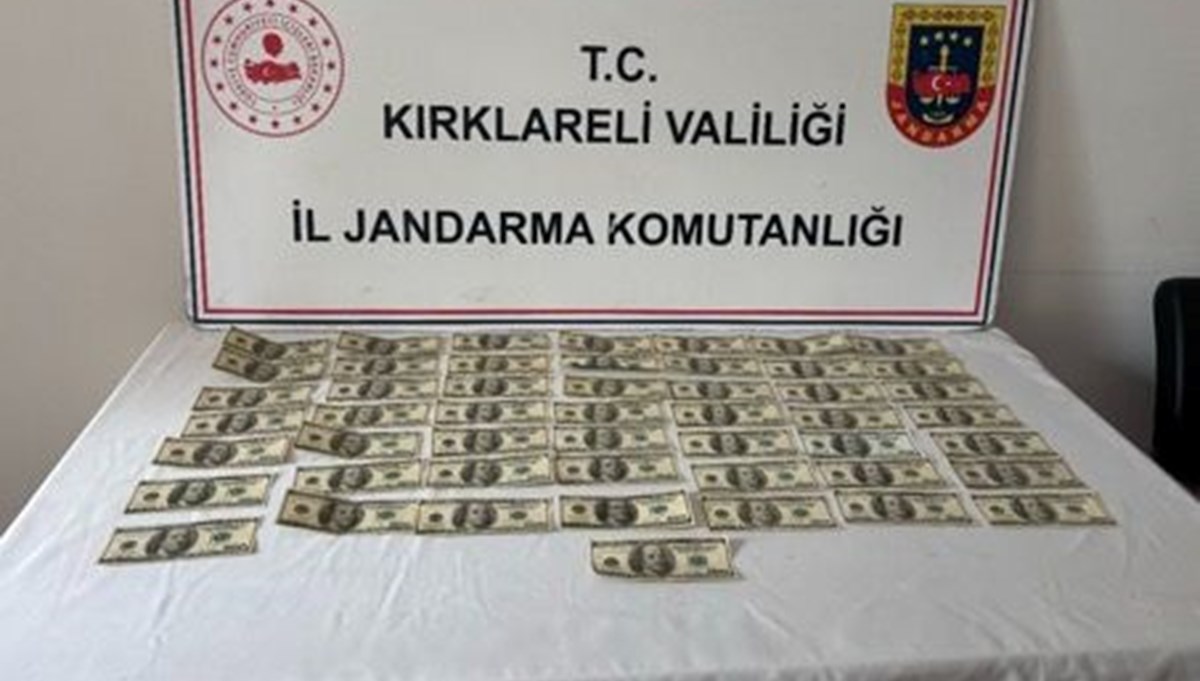 Kırklareli'nde sahte 5 bin dolar ele geçirildi