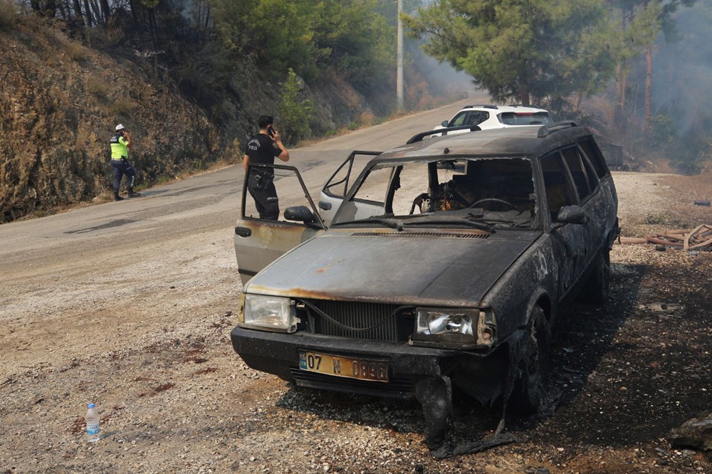 Orman yangınlarında son durum: Antalya Aksu'da iki otel boşaltıldı, Alanya'da alevler villaları tehdit ediyor - 10