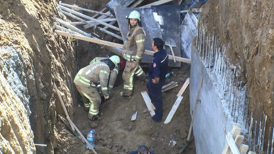 Maltepe'de inşaat alanında göçük: 2 yaralı - 1