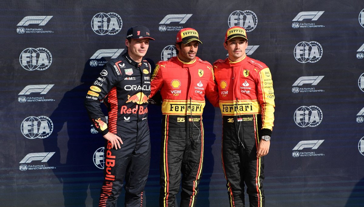 F1 İtalya Grand Prix'sinde pole pozisyonu Carlos Sainz'ın