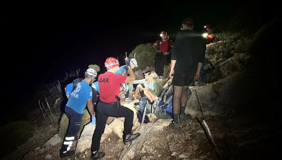 Doğa yürüyüşünde yaralandı