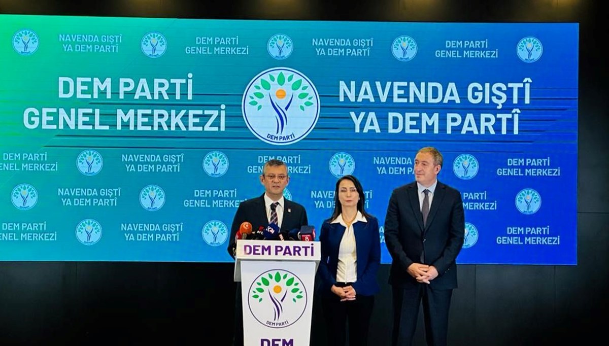 Özgür Özel'den DEM Parti'ye ziyaret: Özgür Özel'den DEM Parti'ye ziyaret: