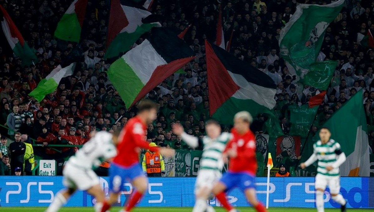 Filistin'e destek veren Celtic'e UEFA'dan para cezası Filistin'e destek veren Celtic'e UEFA'dan para cezası