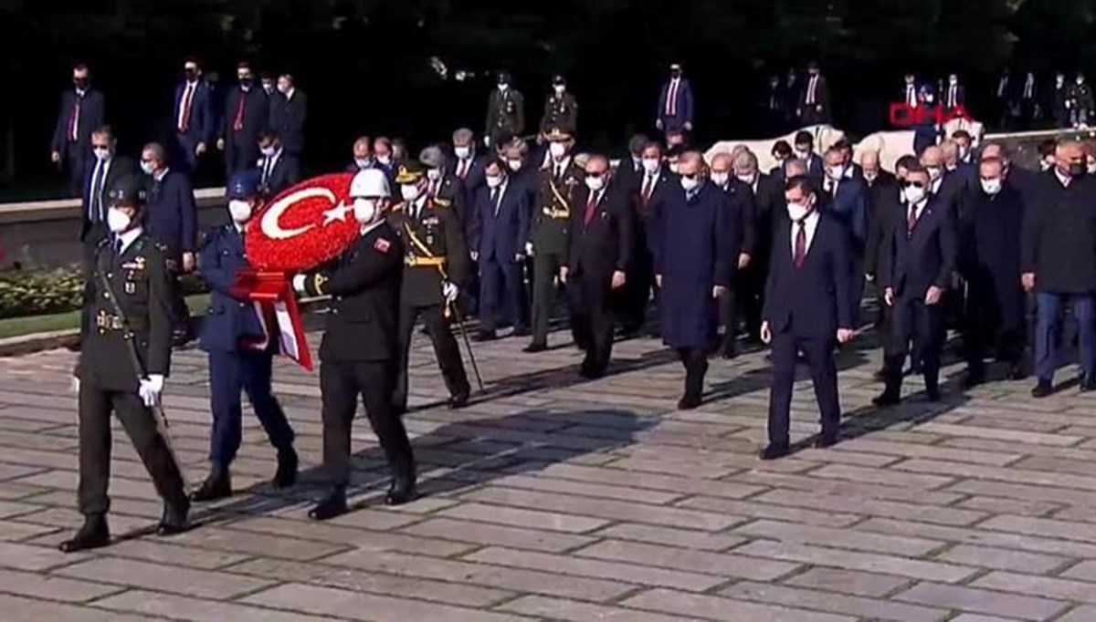Anıtkabir'de 29 Ekim Cumhuriyet Bayramı töreni