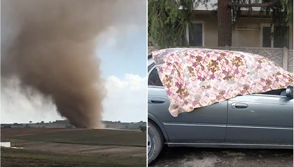 Tekirdağ'da hortum ve dolu