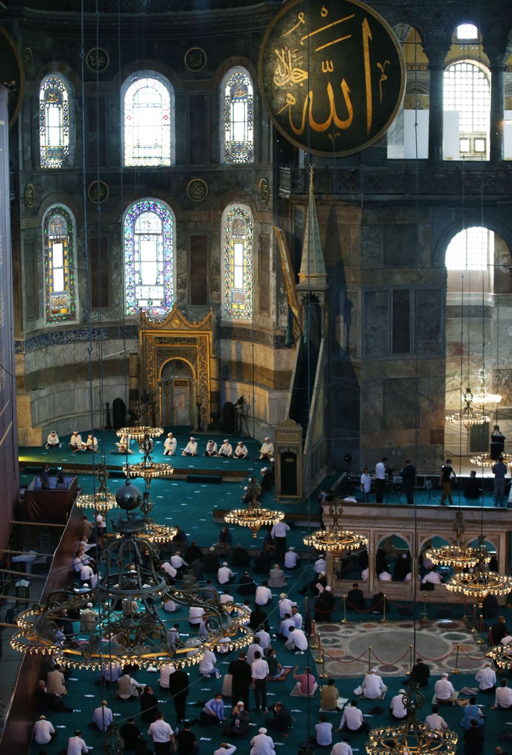 Ayasofya-i Kebir Camii Şerifi ibadete açıldı (Ayasofya'da 86 yıl sonra ilk namaz) - 2