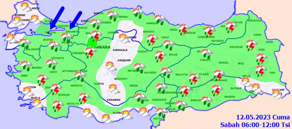 Hafta sonundan itibaren sıcaklıklar artıyor (12 Mayıs MGM hava durumu raporu) - 6