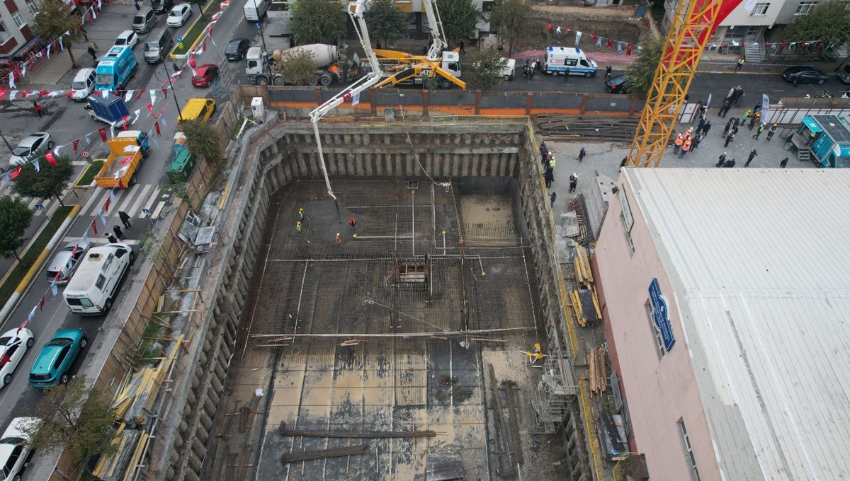 İstanbul Bahçelievler'de inşa edilecek millet kütüphanesinin temeli atıldı