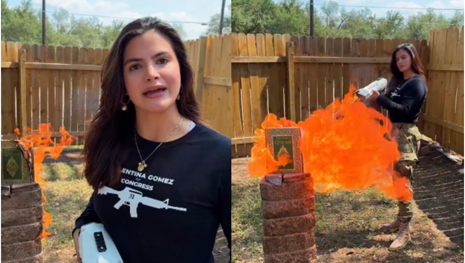 ABD'li siyasetçiden skandal video: Alev makinesiyle Kur’an-ı Kerim yaktı