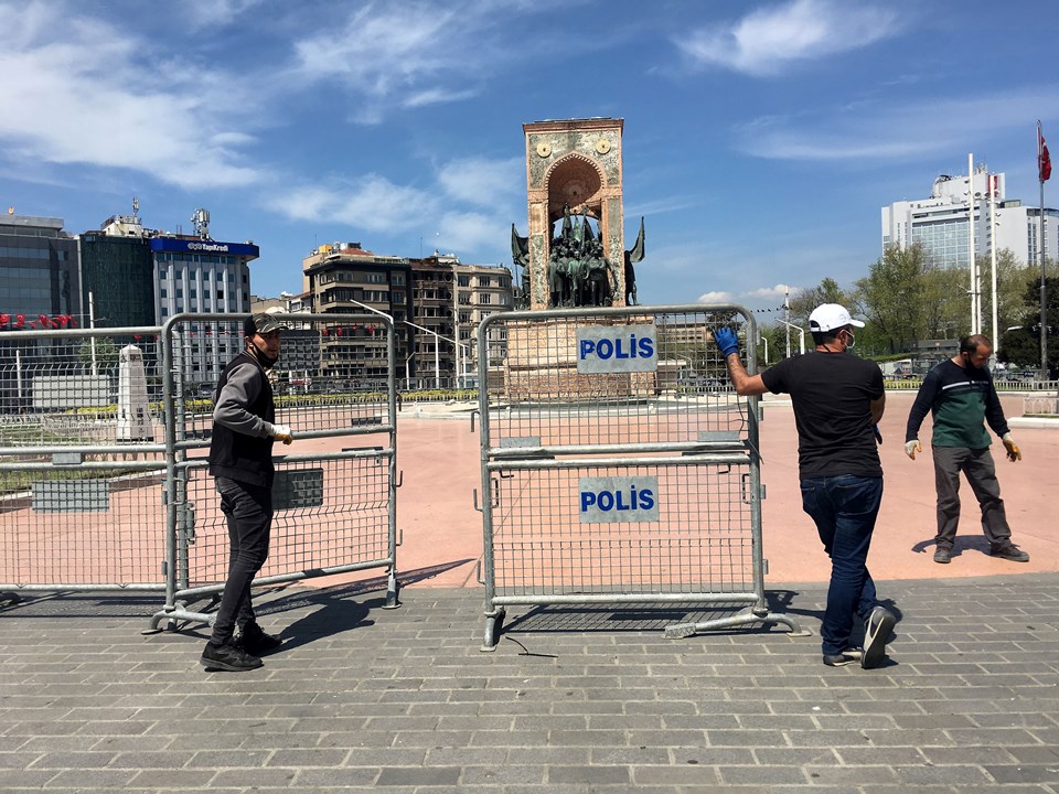 Taksim Meydanı bariyerle kapatıldı - 1