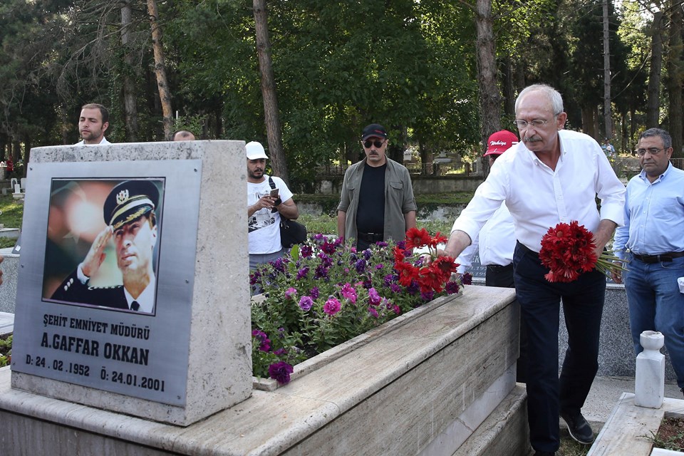 Kılıçdaroğlu'dan Gaffar Okkan'ın mezarına ziyaret - 1