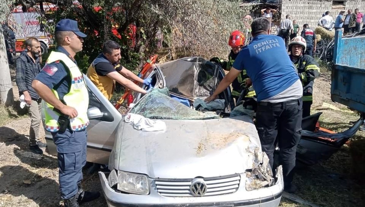 Kontrolden çıkıp şarampole uçtu Kontrolden çıkıp şarampole uçtu