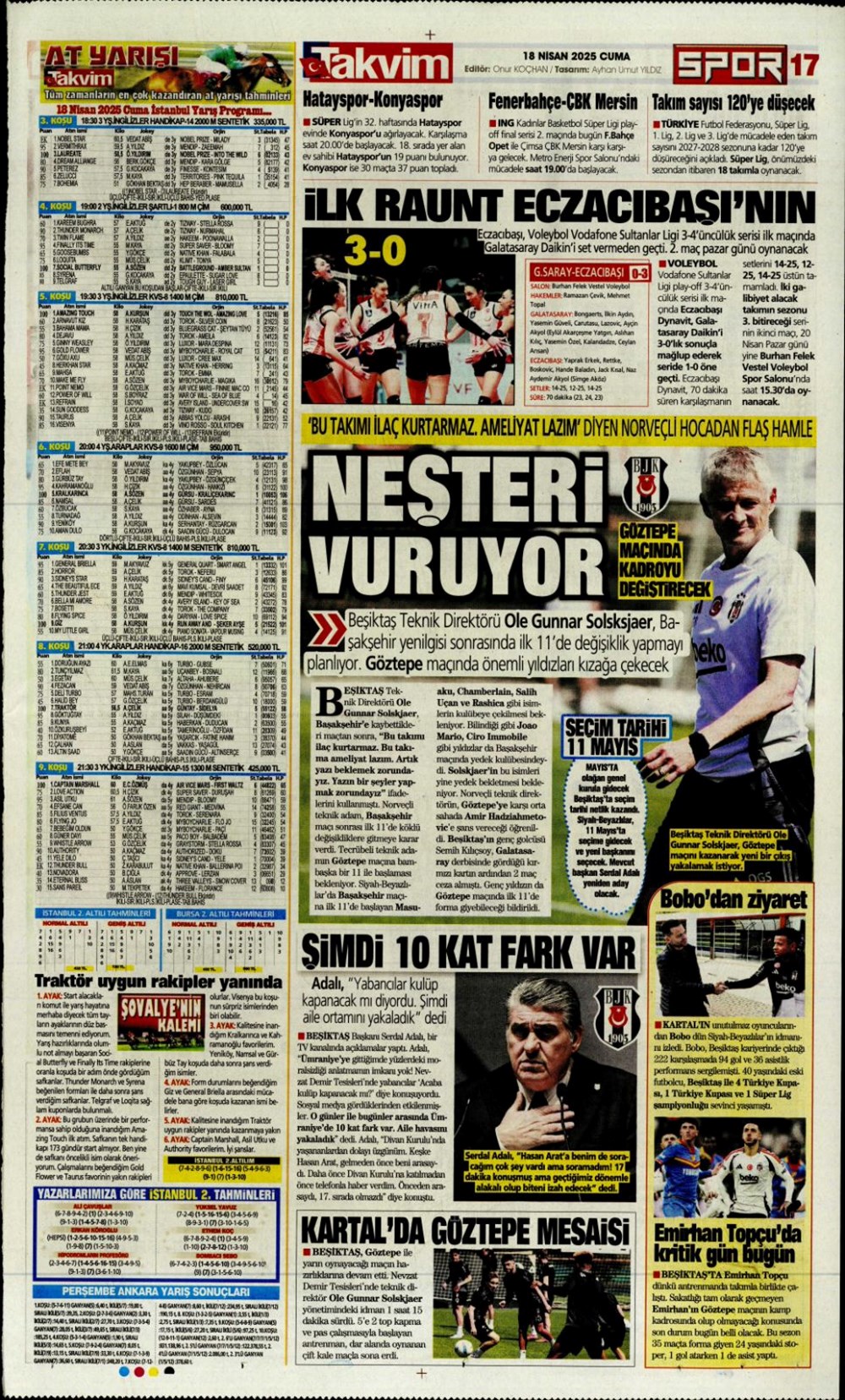 "Kolo Muani bombası" (18 Nisan 2025 spor manşetleri) - 27