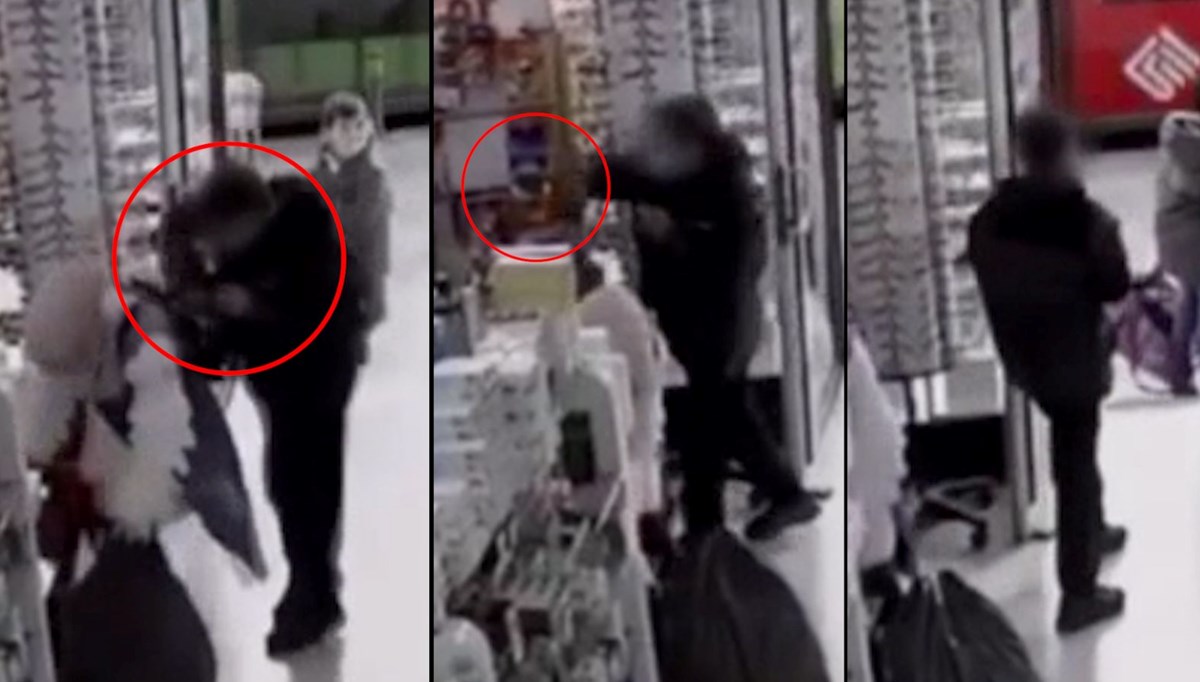 Çocuk hırsızın soğukkanlılığı kamerada