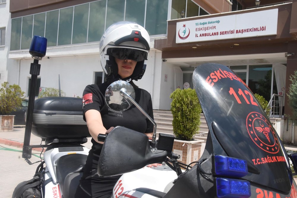 Türkiye'nin tek motosikletli kadın ATT'si Sabiha: Vakalara 3 dakikada ulaşıyor - 3