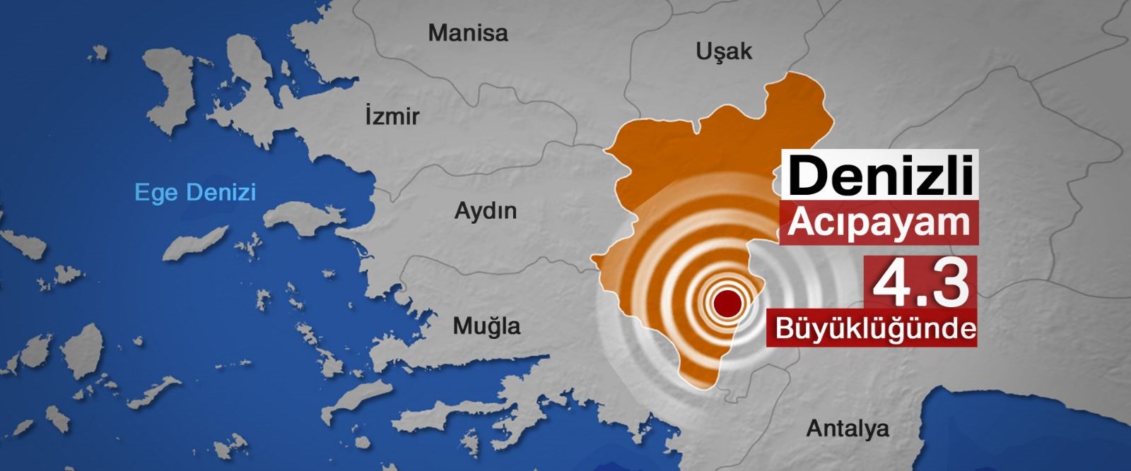 Denizli'de 4,3'lük deprem Son Dakika Türkiye Haberleri NTV Haber