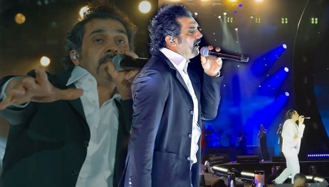 Bayhan'ın talihsiz anları: Şarkı söylerken yere düştü