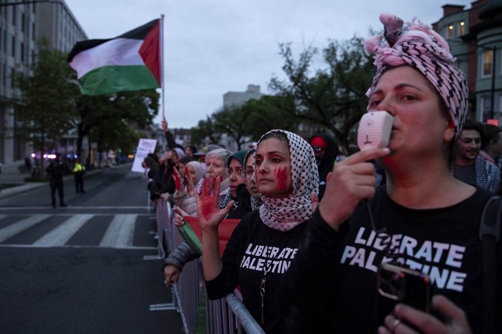 103 yıllık etkinliğe Filistin protestoları damga vurdu - 2