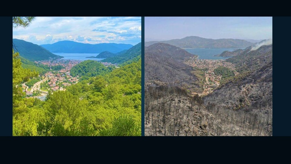 Marmaris İçmeler'in yangın sonrası hali - 2