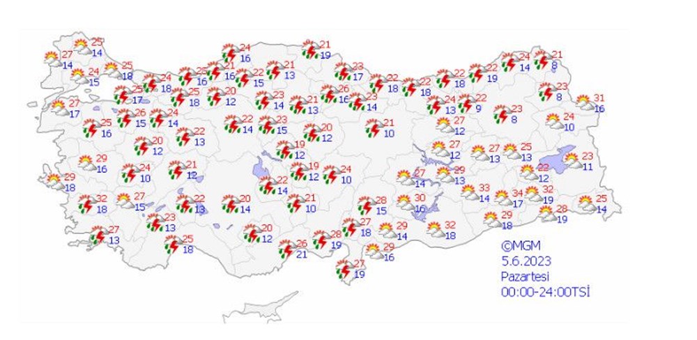 30 il sağanak uyarısı (Meteorolojiden 5 günlük rapor) - 15