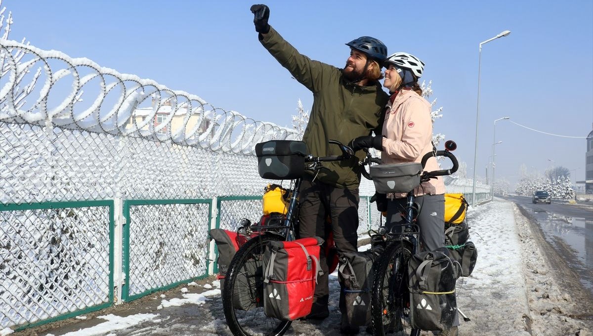 İsviçre'den yola çıkan bisikletli çift, Türkiye rotasını 2 ayda tamamladı