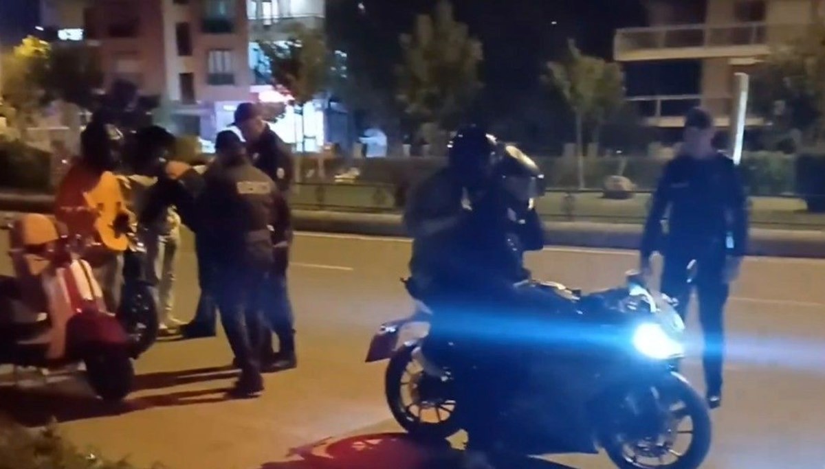 Eskişehir'de motosiklet denetimi Eskişehir'de motosiklet denetimi