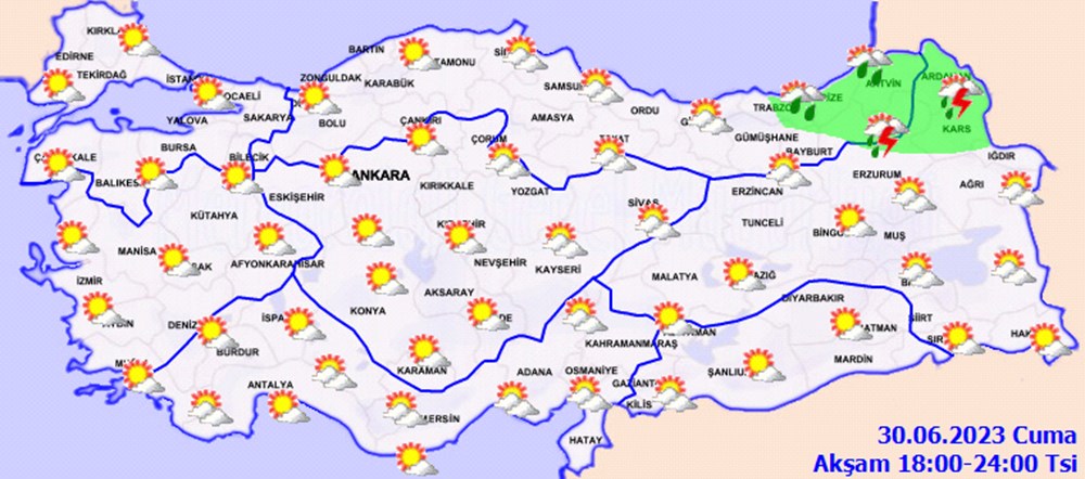 Meteorolojiden 14 il için sarı ve turuncu kodlu uyarı (Bayramın 3. günü hava durumu) - 7