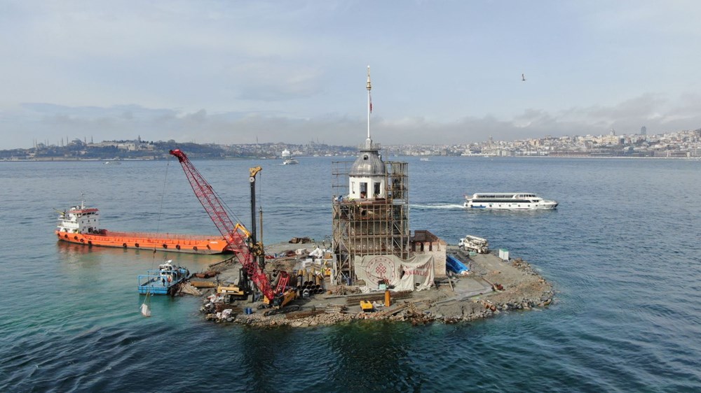 ظهرت قبة في برج الفتاة في إسطنبول (صور) 5 ظهرت القبة في برج العذراء - 12