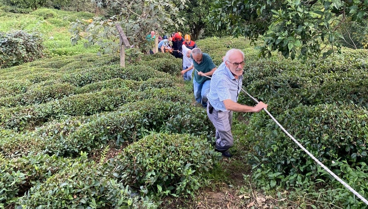 Rize'de ilkel teleferikten düşen kadın yaralandı