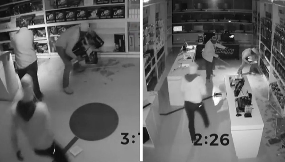 Ümraniye’de teknoloji mağazasında 3 dakikada 3 milyonluk soygun